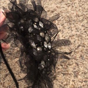 Black jeweled headband